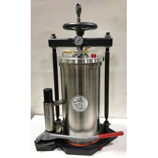 Pressure Filter w/Barrel Lift, 10"/6 gal Acid Resistant