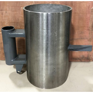 Type "B" SS barrel, w/mounting flange and stop