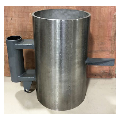 Type "B" SS barrel, w/mounting flange and stop
