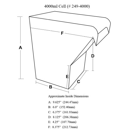 Acrylic Tank D12-II/III, 4000 ml - Image 2