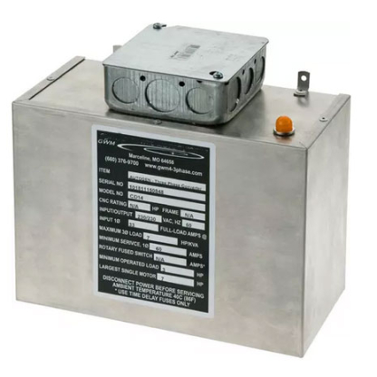 Badger Crusher solid state phase converter
