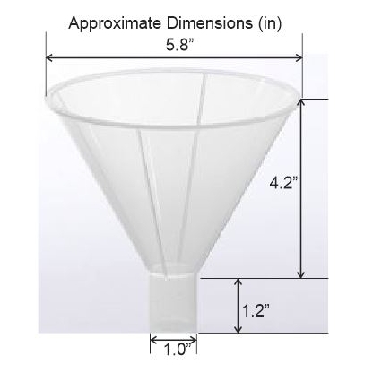 Powder Funnel 784ml PP - Image 2