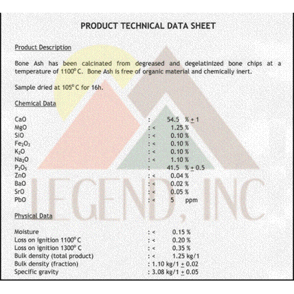 Bone Ash Furnace Bedding- 55 lbs 325 mesh - Image 2