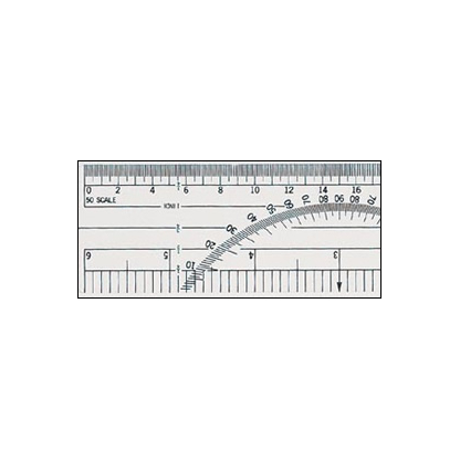 C-thru W-38 Protractor ruler 10ths/20ths - Image 2