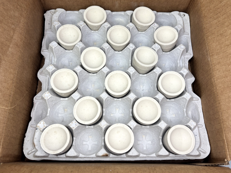 DFC 7A (1-9/16") Tapered Bone Ash Cupel - Pack of 15 - Image 3