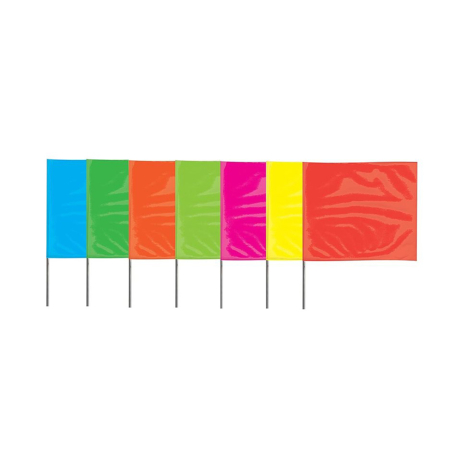 36" Wire  Marking  Stake Flags - 4" x 5"