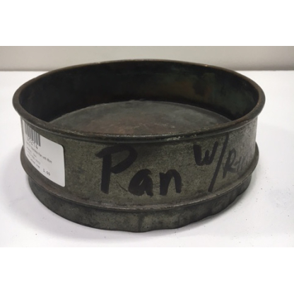 Used 8" diameter Stainless Pan with Rim