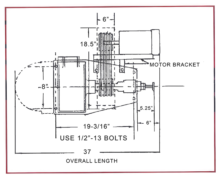 Motor for UA Pulverizer - 2hp - 1ph - Image 2