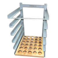 Rack for Cupel/button tray