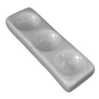 3 Depression Reaction / Spot Plate - Coors # 60425