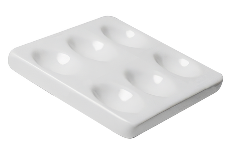 6 Depression Reaction / Spot Plate - Coors # 66425