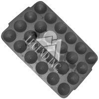 Cast Iron Conical Assay Mold - 24 Place (4 x 6) - Heat Resistant