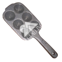Cast Iron Conical Assay Mold - 6 Place (3 x 2) - Heat Resistant