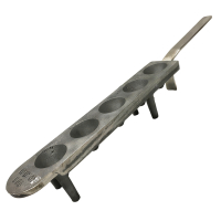 Cast Iron Conical Assay Mold - 5 Place  (1 x 5) - Heat Resistant