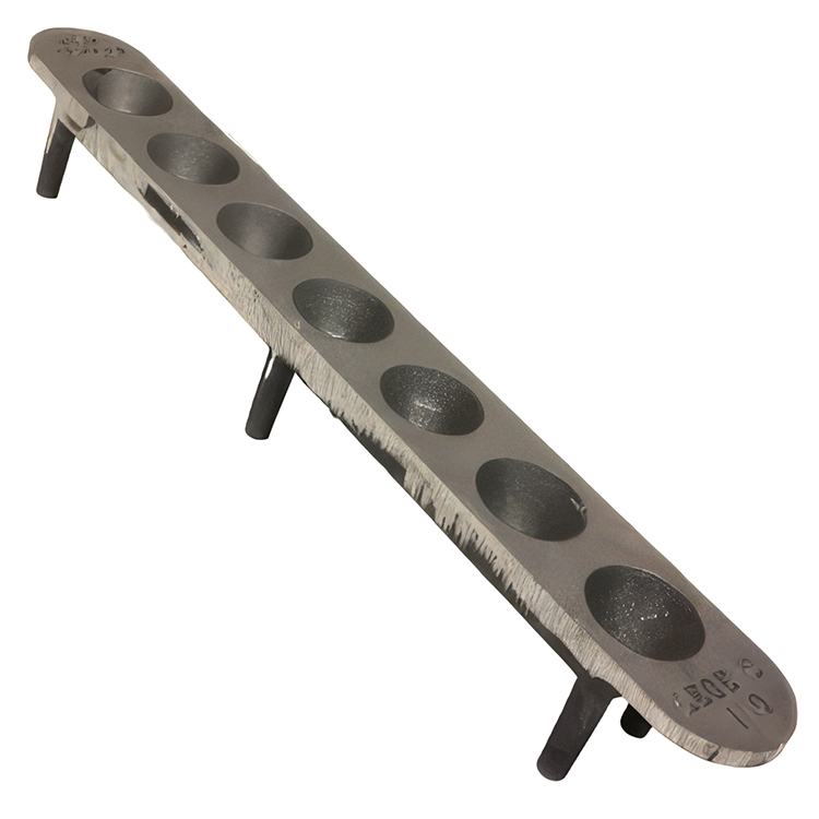 Cast Iron Conical Assay Mold - 7 Place (7 x 1) - Heat Resistant