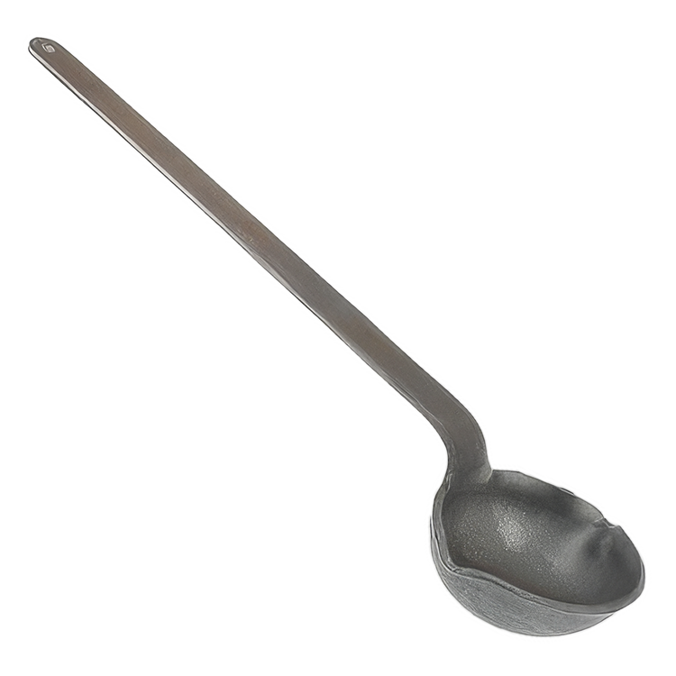 Ladle Dipping 3 1/2 x 1.25 Steel with 12" handle