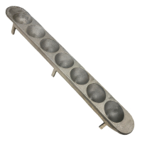 Large Cavity Cast Iron Conical Assay Mold - 7 place (7 x 1)
