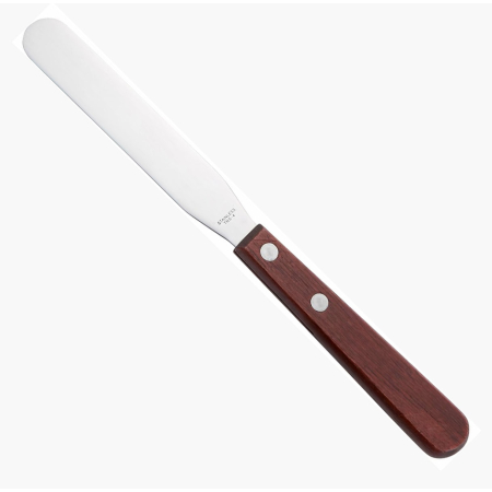 8" Long SS Spatula - 4" X 11/16" Blade- Rigid