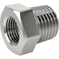 1/4" x 1/8" Chrome Plated Brass Bushing Adapter