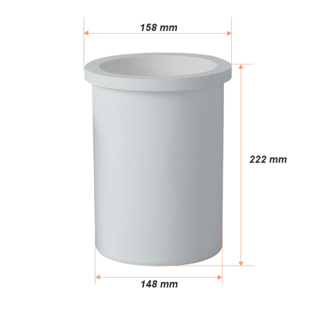 12kg Graphite Melting Crucible with Ceramic Shell - Image 3