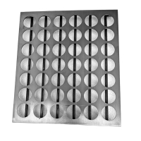 42 Place (6x7) 15ml SS Parting Annealing Tray with Support Bars