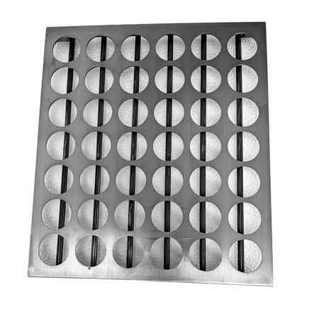 42 Place (6x7) 15ml SS Parting Annealing Tray with Support Bars