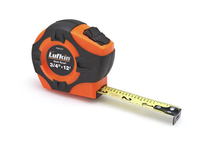 Lufkin Engineers Tape 3/4" x 12 ft Hi-Viz Orange