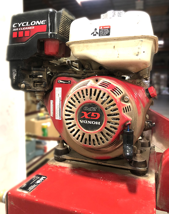 Used MK-1280G 16" 8.4hp Gas Wet Cut Core Saw (Honda GX270) with Stand - Image 5