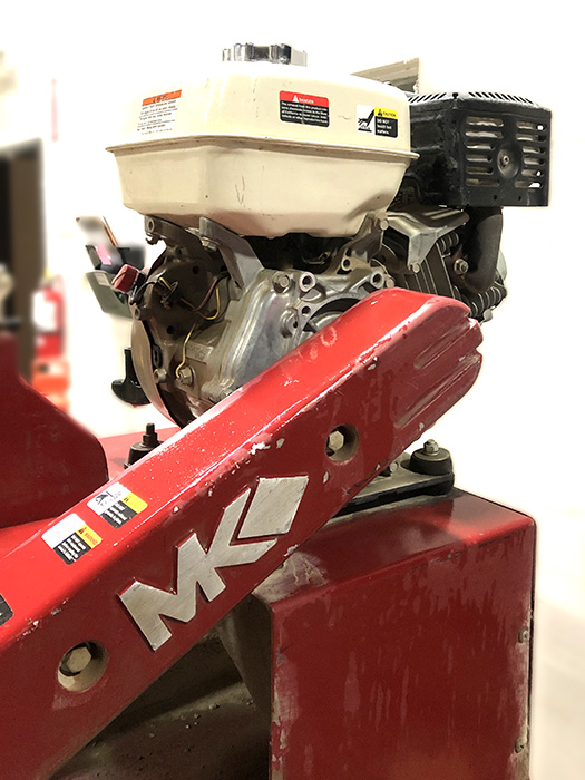 Used MK-1280G 16" 8.4hp Gas Wet Cut Core Saw (Honda GX270) with Stand - Image 4