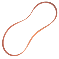 8" Orange Flat Vinyl Ball Mill Gasket