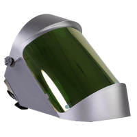 Oberon Green Gold AF with Ratchet AntiFog Face Shield & Chin Guard & Extenders