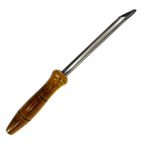 12" SS Sample Scoop (6 &frac12;") with Wood Handle (5-1/2")