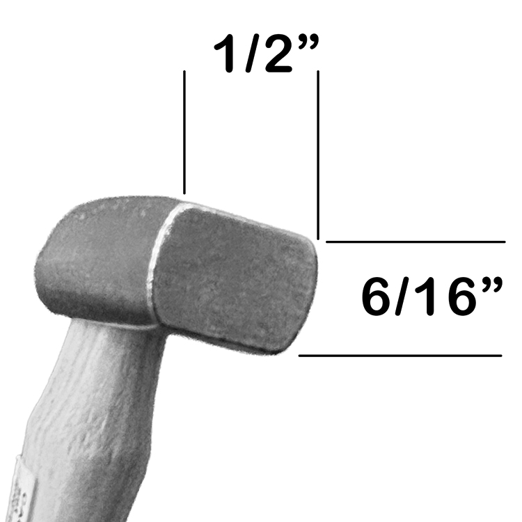 4 oz Slagging / Button Hammer - Magnetic - Image 3