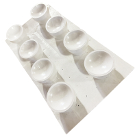 DFC #9 (2") Tapered Bone Ash Cupel - Pack of 8