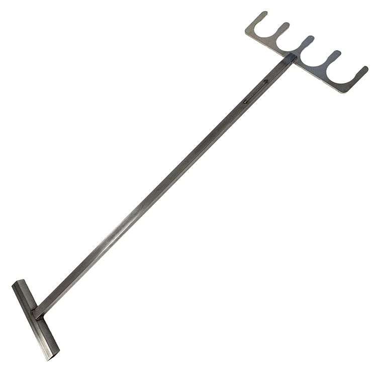 48" Flat Plate Crucible Charging Tong 4 x 1 (30-40-45 gram) - Image 2