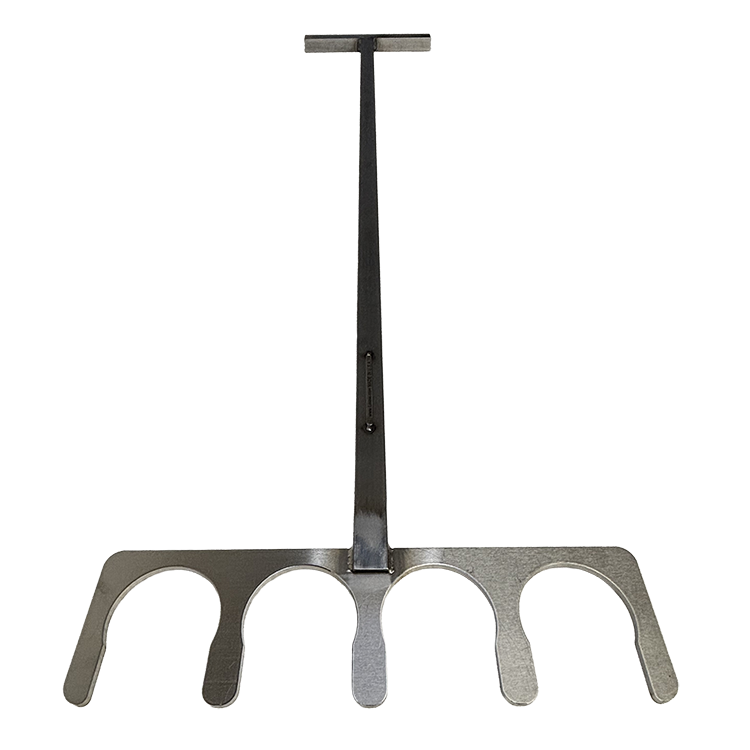 48" Flat Plate Crucible Charging Tong 4 x 1 (30-40-45 gram) - Image 5