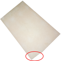 18" x 11" x 5/8" Hearth Plate Cress C1228 C122012 - Chipped Corner