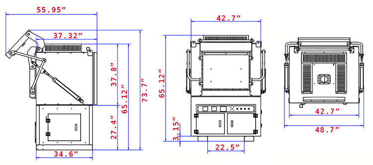 Dragon Electric Fusion Furnace - SiC Elements - Air Door - 460v / 60hz / 3 ph - Image 5